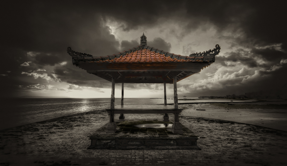 Park benches look way cooler in Asia than they do back home. Tanjung Benoa, Bali.
